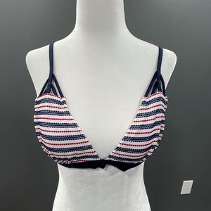 Xhilaration Bikini Top Red White Blue Medium C9